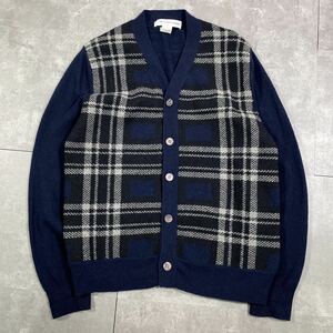 希少　COMME des GARCONS SHIRT コムデギャルソンシャツ　■川久保玲　■チェック　■ニット カーディガン　■コレクション　ヴィンテージ