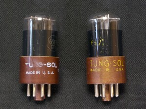 ♪♪Tung-Sol USA 6SU7GT (6SL7GT) NOS品ペア #2437、USAタンソル♪♪