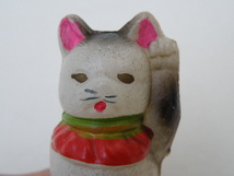招き猫 セルロイド製 人形 / レトロ 戦前 戦後 _画像3