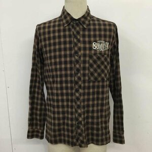 Subciety M サブサエティ シャツ、ブラウス 長袖 SBF9143 チェック 胸ポケット Shirt Blouse 10071064