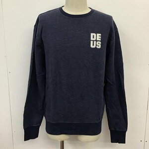 DEUS EX MACHINA M デウスエクスマキナ トレーナー 長袖 スウェット 裏起毛 プリント Sweat Sweatshirt 紺 / ネイビー / 10071252