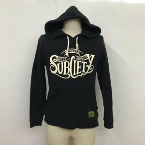 Subciety M サブサエティ パーカー 長袖 SBP9183 プルオーバー バックプリント Hooded Sweatshirt Hoodie 黒 / ブラック / 10072362