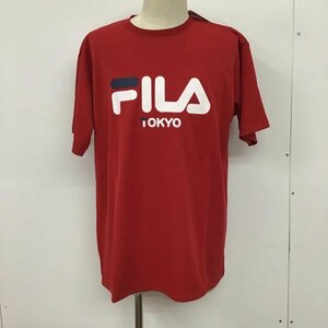 FILA LL フィラ Tシャツ 半袖 FM5165 再帰反射 吸水速乾 タグ付き T Shirt 赤 / レッド / 10072044