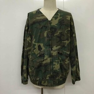 TENDERLOIN M テンダーロイン ジャケット、上着 ジャケット、ブレザー ノーカラー ミリタリー ワーク カモ柄 Jacket 10076416