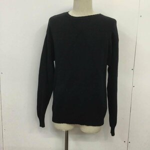 UNIF S ユニフ ニット、セーター 長袖 コットン クルーネック Knit Sweater 黒 / ブラック / 10068465