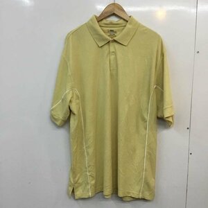 USED XXL 古着 ポロシャツ 半袖 PGA TOUR メッシュ Polo Shirt 黄 / イエロー / X 白 / ホワイト / 10058197