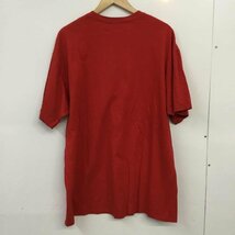 USED XL 古着 Tシャツ 半袖 クルーネック ロゴ 筆記体 T Shirt 赤 / レッド / 10061771_画像2