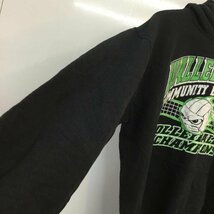 GILDAN M ギルダン パーカー 長袖 フーディー プルオーバー 裏起毛 Hooded Sweatshirt Hoodie 黒 / ブラック / 10058571_画像4