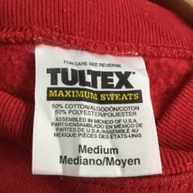 USED M 古着 トレーナー 長袖 スウェット 裏起毛 プリント Sweat Sweatshirt 赤 / レッド / 10062665_画像8