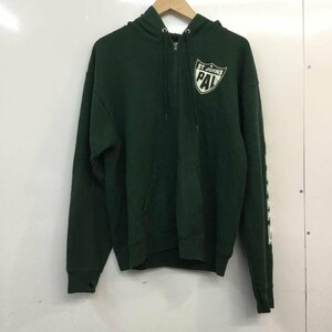 HANES M ヘインズ パーカー 長袖 ジップアップ ロゴ Hooded Sweatshirt Hoodie 緑 / グリーン / 10058555