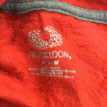 FRUIT OF THE LOOM M フルーツオブザルーム トレーナー 長袖 スウェット 裏起毛 Sweat Sweatshirt 赤 / レッド / 10059259_画像7