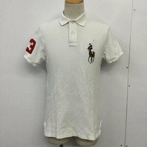 Polo by RALPH LAUREN S ポロバイラルフローレン ポロシャツ 半袖 カラーホース 刺繍 鹿の子 Polo Shirt 白 / ホワイト / 10062536