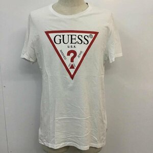 Guess L ゲス Tシャツ 半袖 M01171 クルーネック ロゴ スリムフィット T Shirt 白 / ホワイト / 10059545