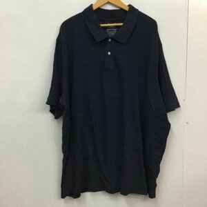 USED 表記無し 古着 ポロシャツ 半袖 コットン 鹿の子 Polo Shirt 紺 / ネイビー / 10058382