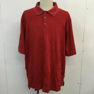 USED 表記無し 古着 ポロシャツ 半袖 鹿の子 シンプル Polo Shirt 赤 / レッド / 10058117