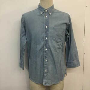 MONKEY TIME 1 モンキータイム シャツ、ブラウス 七分袖 ボタンダウンシャツ Shirt Blouse インディゴ / インディゴ / 10047308