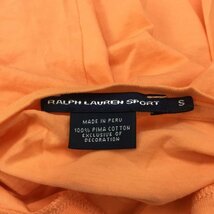 RALPH LAUREN SPORT S ラルフローレンスポーツ Tシャツ 半袖 Vネック T Shirt 橙 / オレンジ / 10068370_画像8