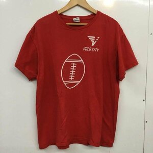 USED L 古着 Tシャツ 半袖 クルーネック VOLOCITY バックプリント T Shirt 赤 / レッド / 10061765