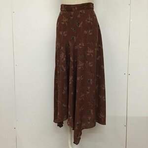 MOUSSY 1 マウジー スカート ロングスカート 010BAV30-6680 FLOWER ASYMMETRY スカート Skirt Long Skirt 茶 / ブラウン / 10074119