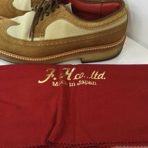 R.J.B US：8 アールジェイビー 革靴 革靴 1662 L116 ウィングチップスウェードシューズ Leather Shoes 10054016_画像8