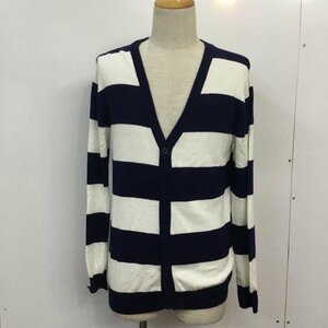 URBAN RESEARCH 38 アーバンリサーチ カーディガン 長袖 ボーダー Cardigan 白 / ホワイト / X 紺 / ネイビー / 10043064