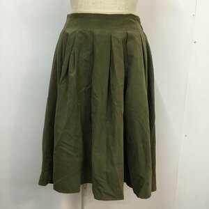 RETRO GIRL 表記無し レトロガール スカート ひざ丈スカート タック入り フレアスカート スエード調 Skirt Medium Skirt 10042180