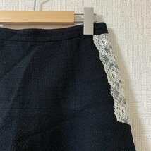 LAISSE PASSE 38 レッセパッセ スカート ミニスカート ツイード/レース Skirt Mini Skirt Short Skirt 黒 / ブラック / 10036625_画像3