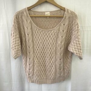 rosebullet 2 ローズブリット ニット、セーター 半袖 Knit Sweater 桃 / ピンク / 10036487