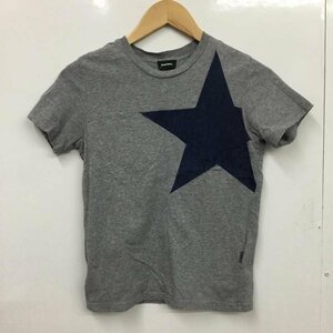 DIESEL inscription less diesel T-shirt short sleeves T Shirt ash / gray / X navy blue / navy / 10082386