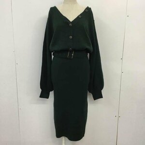 MOUSSY FREE マウジー ワンピース ロングスカート 010CSF70-0690 2WAY BLOUSING KNIT DRESS 前後着 One-Piece Long Skirt 10064965