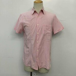 Paul Smith M ポールスミス シャツ、ブラウス 半袖 ギンガムチェック Shirt Blouse 白 / ホワイト / X 桃 / ピンク / 10041104