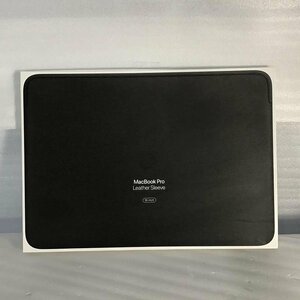 【未開封・中古品】 アップル / Apple レザースリーブ MWVA2FE/A 16インチMacBook Pro用 ヨーロピアンレザー ブラック 30016899