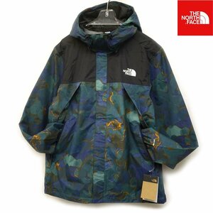 US限定新品 ノースフェイス 防水透湿 ナイロンジャケット パーカー(XL)ネイビー カモ THE NORTH FACE ANTORA 日本未発売/ra69