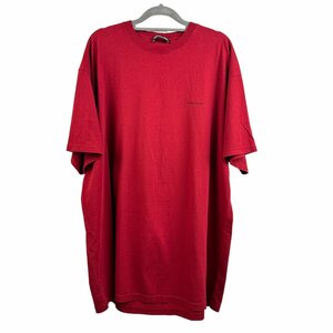 Z121■美品■BALENCIAGA　バレンシアガ■胸ロゴ　Tシャツ■Lサイズ　ボルドー　メンズ　トップス　半袖　カットソー