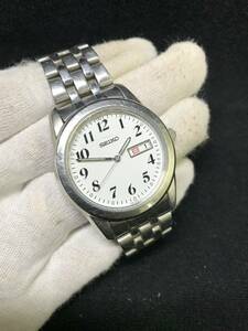 C634★SEIKO セイコー セイコーコレクション 7N43-0AM0 メンズ腕時計 3針 デイデイト クォーツ式 ホワイト文字盤