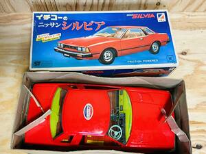 美品 イチコー製　日産 シルビア 赤 エンジンサウンド付 ☆★☆ ＮＩＳＳＡＮ　ＳＩＬＶＩＡ イチコー 日本製 箱付き ブリキ