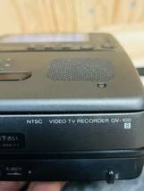 通電確認済み　8mmビデオ再生液晶画面つき ビデオウォークマン SONY GV-100 ソニー　ビデオテレビレコーダー_画像4