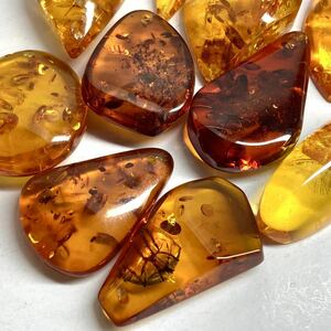●天然本琥珀10点おまとめ 200ct●n ルース 裸石 宝石 ジュエリー jewelry アンバー こはく amber コハク DC0 