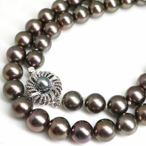 高品質!!●アコヤ本真珠ネックレス●n 41.3g 44.5cm 8.0-8.5mm珠 パール pearl necklace silver ジュエリー DA0