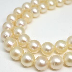 ●アコヤ本真珠ネックレス●d 31.8g 39cm 7.5-8.0mm珠 パール pearl necklaces silver ジュエリー DF0/DH0