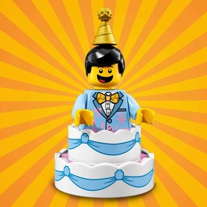 ★LEGO★ミニフィグ【シリーズ18】Birthday Cake Guy(7102110)