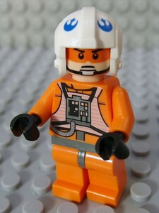 ★LEGO★ミニフィグ【スターウォーズ】Rebel Pilot X-wing_A(sw399)