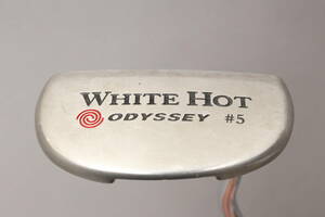 100円～【美品】オデッセイ レディース パター ODYSSEY WHITE HOT ＃5《32インチ》純正スチール ゴルフ ＃120※G474