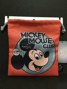 Disney/ Disney Mickey Mouse * Club pouch *. red * 100YEARS pouch multi case new goods . beautiful .