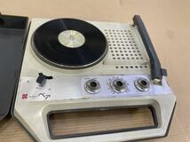 National Radio Phonographラジオ レコードプレーヤー SG-555 ラジオ付ポータブルレコードプレイヤー_画像6