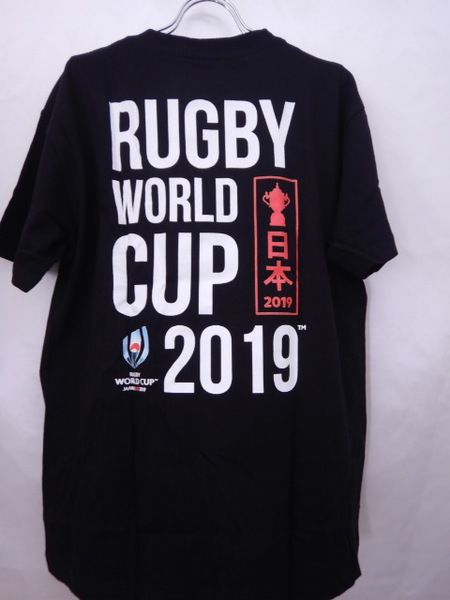 ラグビーワールドカップ 公式Tシャツ 日本代表　★黒色　★背中に文字　レア商品 XLサイズ　★本体価格3900円　★送料無料