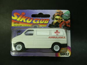 絶版★ジク siku★VW Rescue Van Ambulance 救急車★バン トランスポーターT4 ★0835★白★1/64★未開封