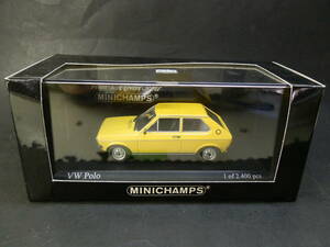 MINICHAMPS★VW Polo 1975★初代ポロ86型★430 050501★イエロー★1/43