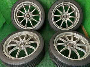 プロドライブ　GC-010G 鍛造ホイール　18インチ　pcd100/5H 18×7.5j +48 ポテンザ　215/45r18 4本セット