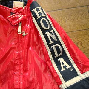 ★Vintage US HONDA Riding Jacket！1970～80s アメリカ ホンダ ツーリング ジャケット M MADE IN USA ライセンス物 ほぼ新品★